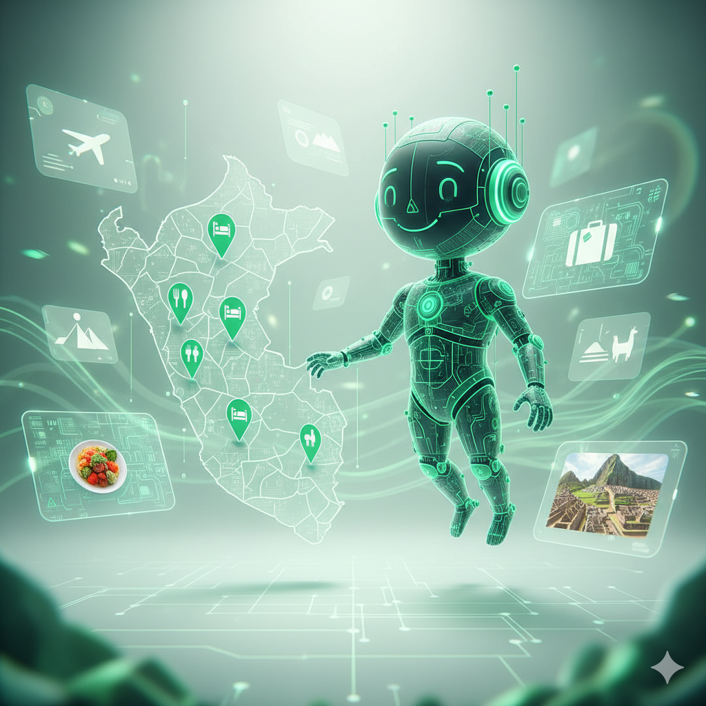 Guía virtual IA - Turista buscando restaurantes